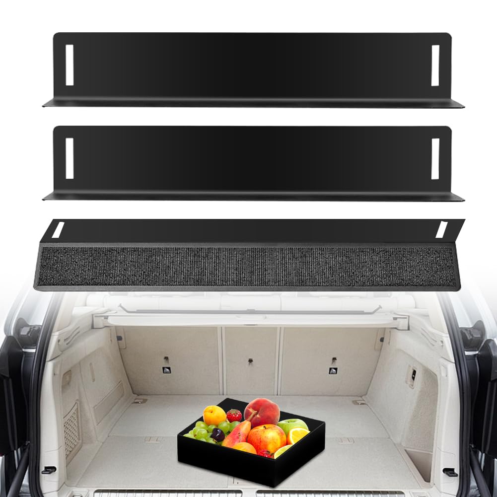3 Stück Kofferraum Organizer, Auto Kofferraum Teiler und Trenner mit Klett-Fixierung, für Gepäckfixierung und Ladungssicherung als Cargoelemente zur Kofferraumbegrenzung für Pkw, Van, Kombi, SUV Angebot bei HelloDeals