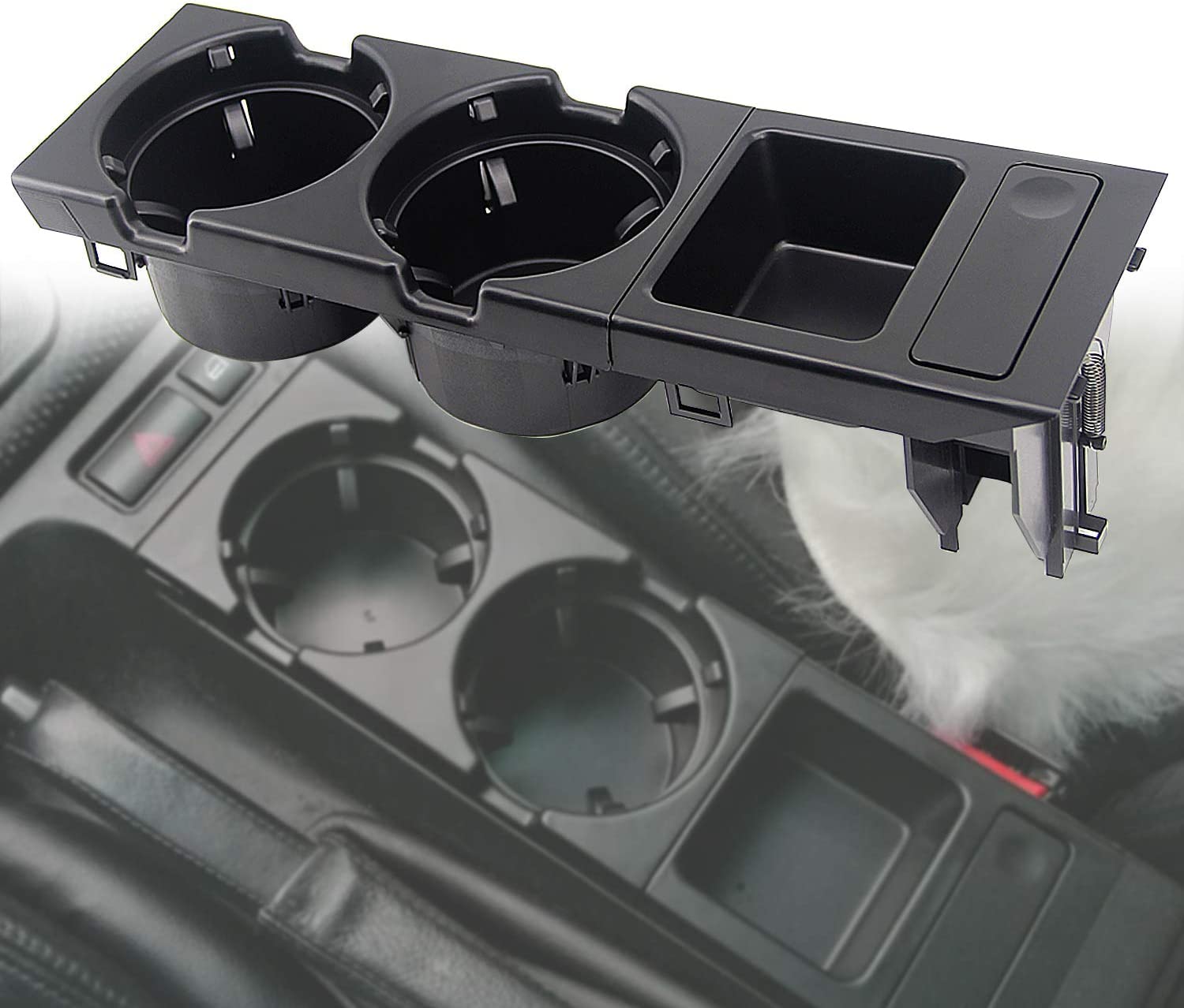 Geloo E46 Getränkehalter für die Mittelkonsole Getränkehalter Doppel Münzhalter 51168217953 für B-M-W E46 3er-Serie E46 316i 318d 318i 320d 320i 323i 325i 325xi 328i 330d 330i M3 Angebot bei HelloDeals