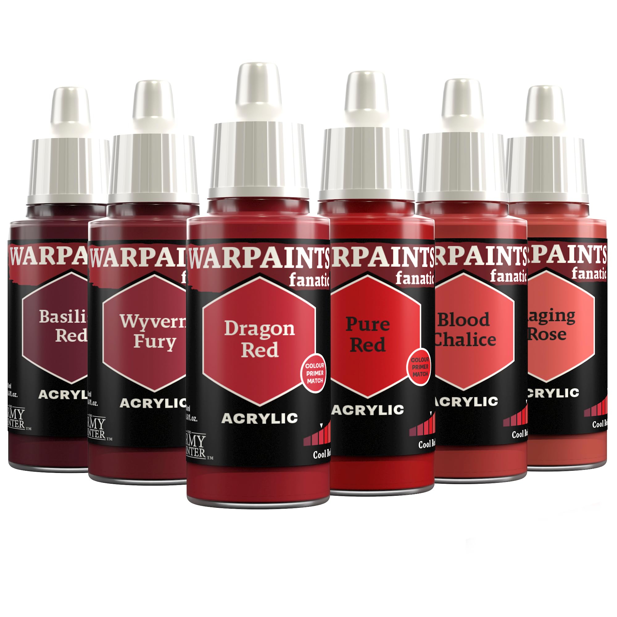 The Army Painter, Warpaints Fanatic Flexible Triad: Cool Reds, 6 x 18 ml Acrylfarbe, Miniatur-Hobbybemalung, Für Miniatur-Wargaming Angebot bei HelloDeals