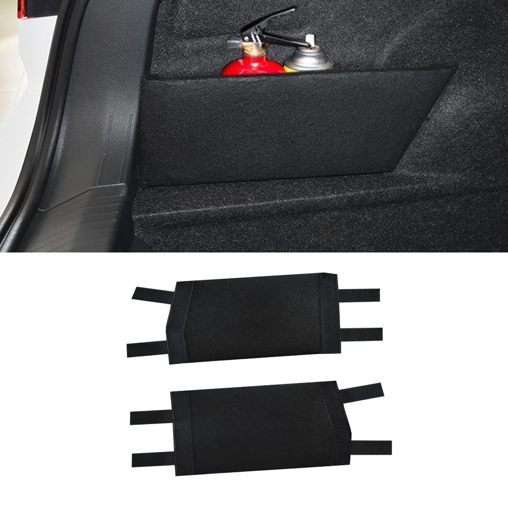 JYCCH 2Pcs Kofferraum Organizer Partitionen für VW T-ROC 2018-2021, Kofferraum-Aufbewahrung Blende Trunk Organizer Partitionen Zubehör in Schwarz Angebot bei HelloDeals