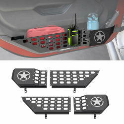 TDHLW Aufbewahrungsboxen aus Metall für die Vordertür, passend für Jeep Wrangler JL JLU 4XE 2018–2025 und Gladiator JT 2020–2025, Organizer für seitliche Einsätze an der Tür,Five Star Angebot bei HelloDeals