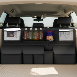 BAVATEE Auto Kofferraum Organizer, Autotasche Kofferraumtasche mit 9 Taschen, Kofferraumtasche Auto mit Klettverschluss, 105 x 51 cm Kofferraum Organizer, Schwarz Angebot bei HelloDeals