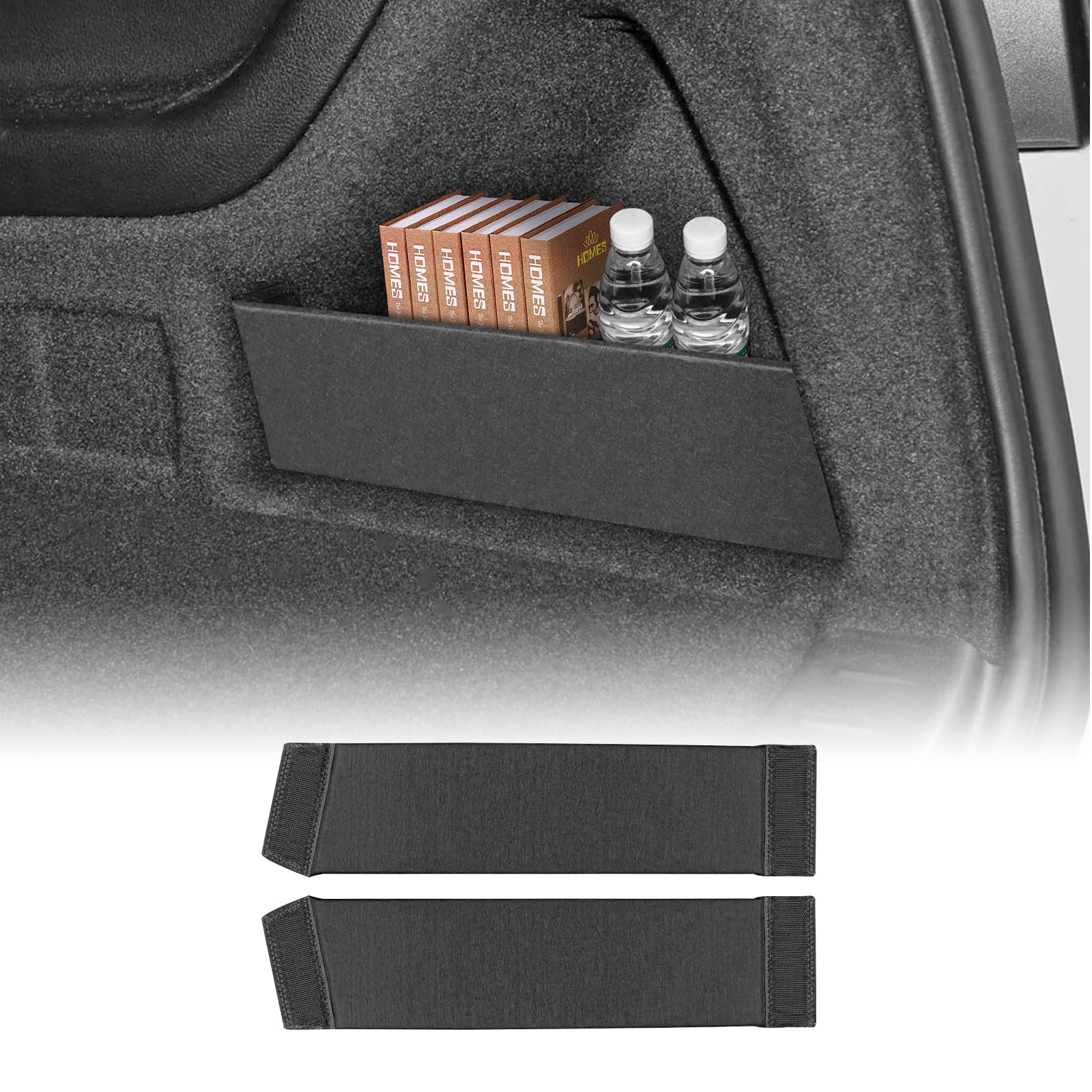 KUNGKIC 2Stück Flannel Autoablage Seiten Kofferraumtrennwand Compatible with Mercedes-Benz GLB X247 EQB W293 Zubehör Auto Organizer Bag Box Innenbereich für 2019 2020 2021 2022 2023 Glb X247 2019-2013 Angebot bei HelloDeals