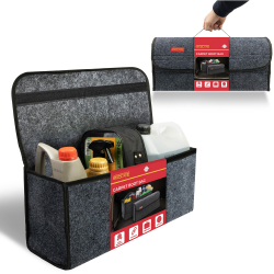 GADLANE Großer Dunkelgrauer Teppich Auto Organizer Kofferraum Tasche Anti-rutsch-stiefel Aufbewahrungslösung Innentasche Tools Aufschlüsselung Reise Ordentlich Angebot bei HelloDeals