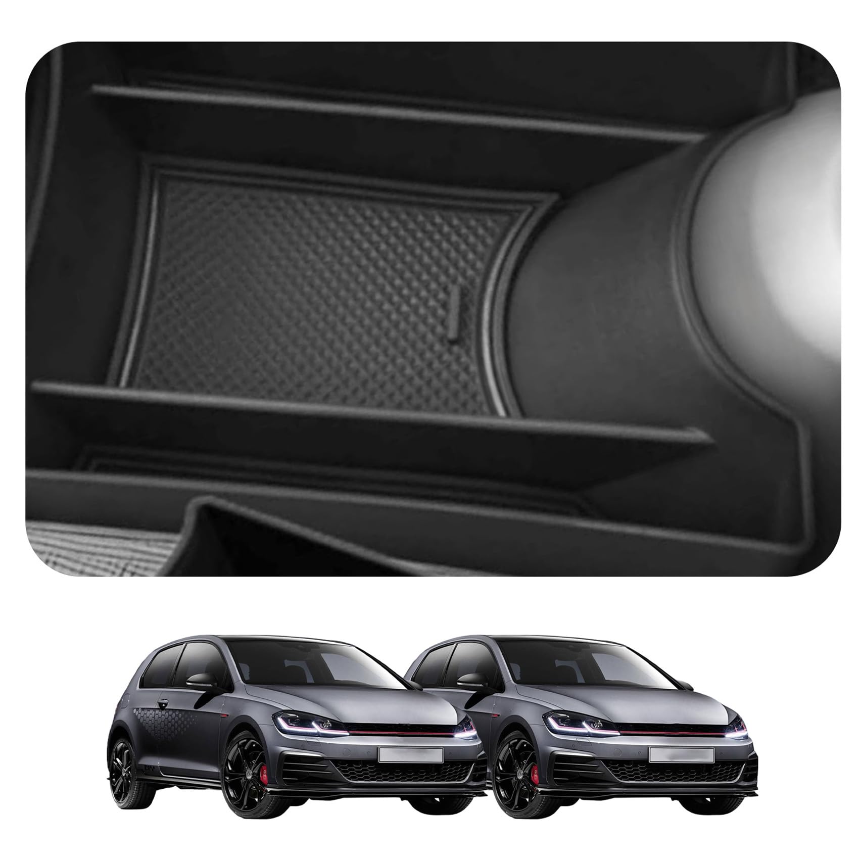 Bamyli Mittelkonsole Aufbewahrungsbox Kompatibel mit VW Up Zubehör GTI/Seat MII/Skoda Citigo Accessoires Innenraum Aufbewahrungsbox Volkswagen UP Organizer für Mittelkonsole Angebot bei HelloDeals