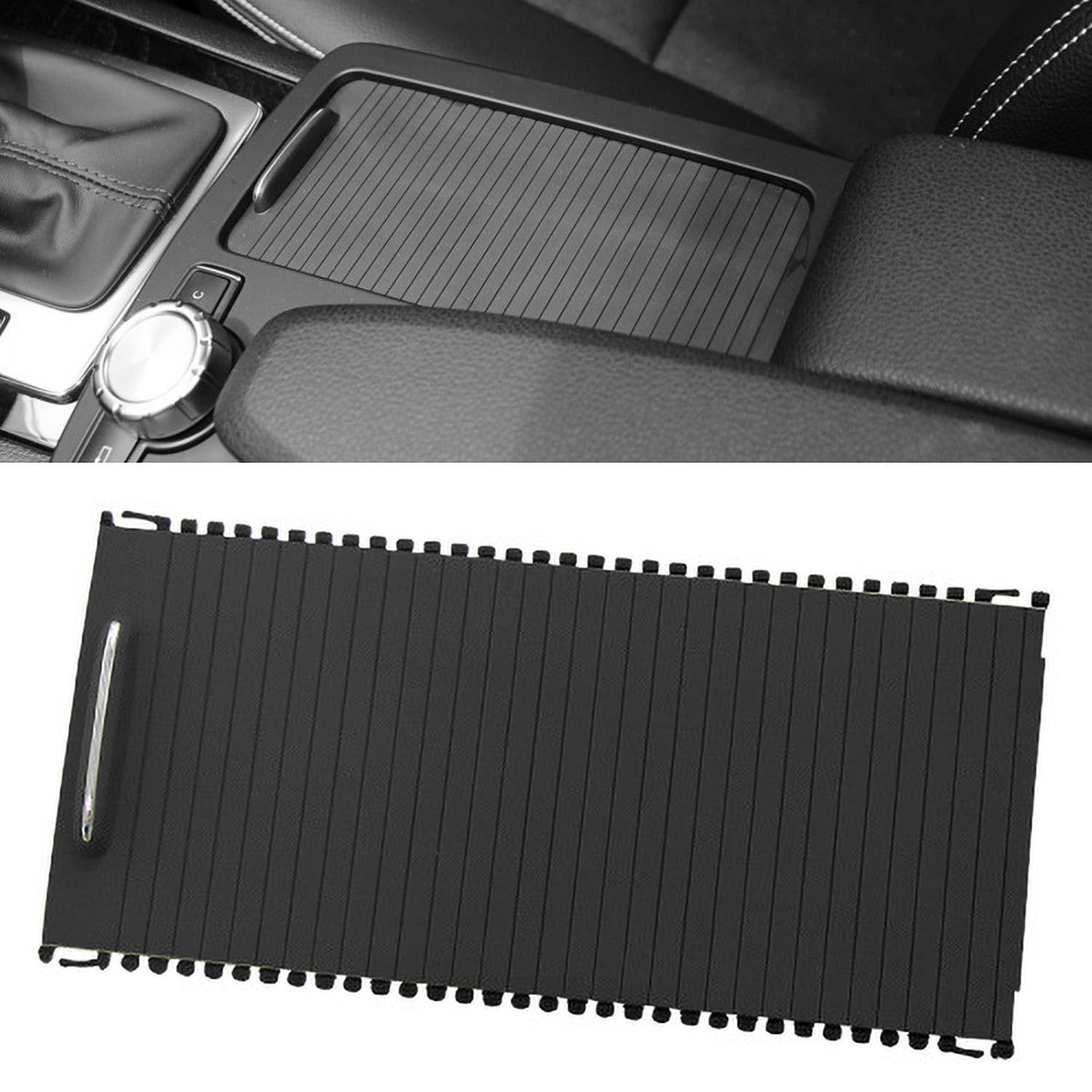 GIONAR Mittelkonsole Rollo Abdeckung Ersatz für Mercedes-Benz W204 S204 A207 W212 S212 C-Klasse E-Klasse, A20468076079051 Angebot bei HelloDeals