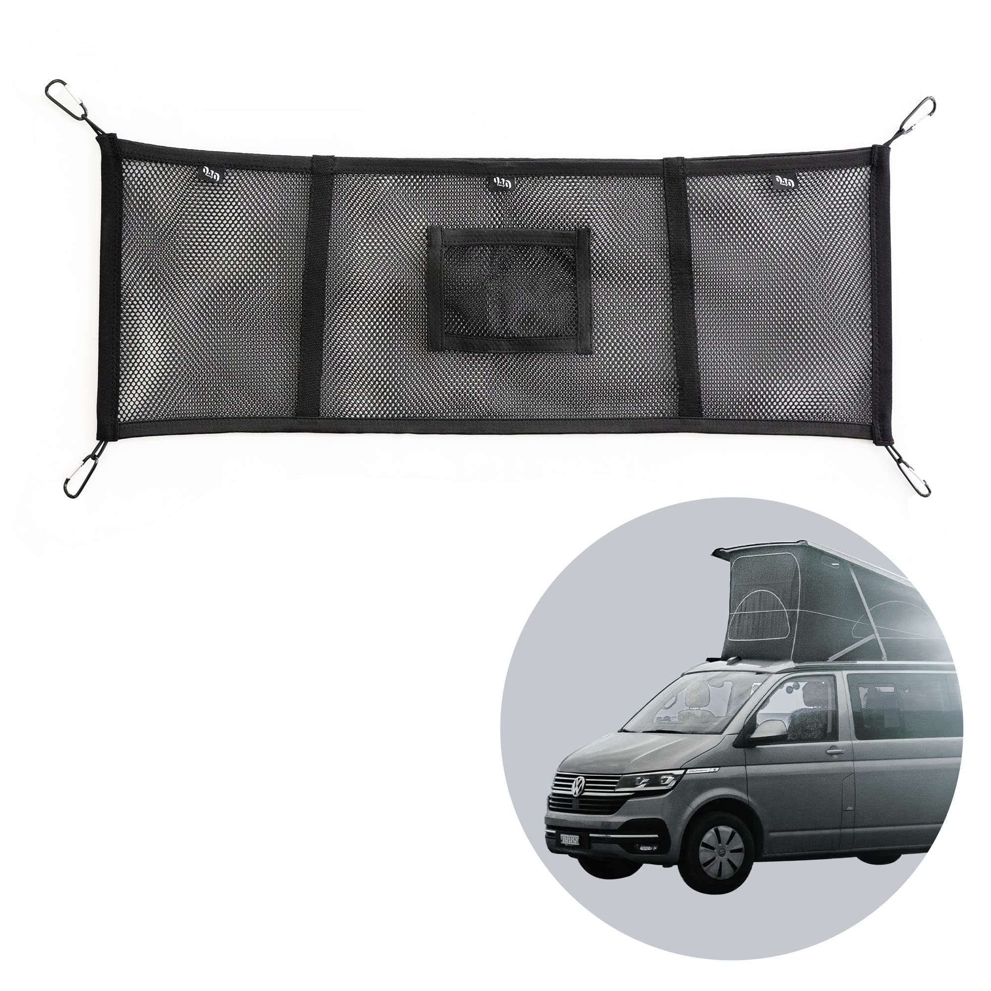 040Parts Gepäck-Netz Aufbewahrungs-Netz für das Aufstelldach kompatibel mit VW T5 T6 Bulli Multivan California Beach Caravelle Angebot bei HelloDeals