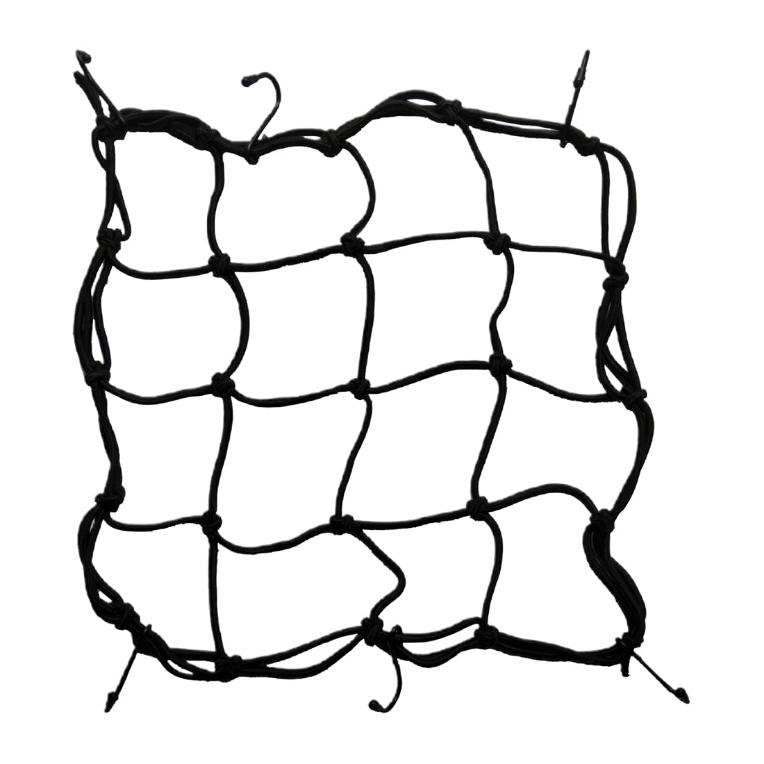 Gepäcknetz Fahrrad, 1 Stück, Motorrad Gepäcknetz FahrradNetz, Gepäckspanner mit Haken, Fahrrad Spanngurt,Helmnetz mit Haken Spannnetz Elastisches Gepäckband, 40x40cm, mit 6 Haken Angebot bei HelloDeals