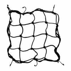 Gepäcknetz Fahrrad, 1 Stück, Motorrad Gepäcknetz FahrradNetz, Gepäckspanner mit Haken, Fahrrad Spanngurt,Helmnetz mit Haken Spannnetz Elastisches Gepäckband, 40x40cm, mit 6 Haken Angebot bei HelloDeals