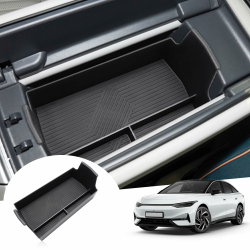 GAFAT Kompatibel mit Neu VW ID.7 2024 2025 Mittelkonsole Aufbewahrungsbox, ID7 2024 GTX Tourer Armlehne Organizer Tray Ablagen Handschuhfach, ID.7 Zubehör Angebot bei HelloDeals