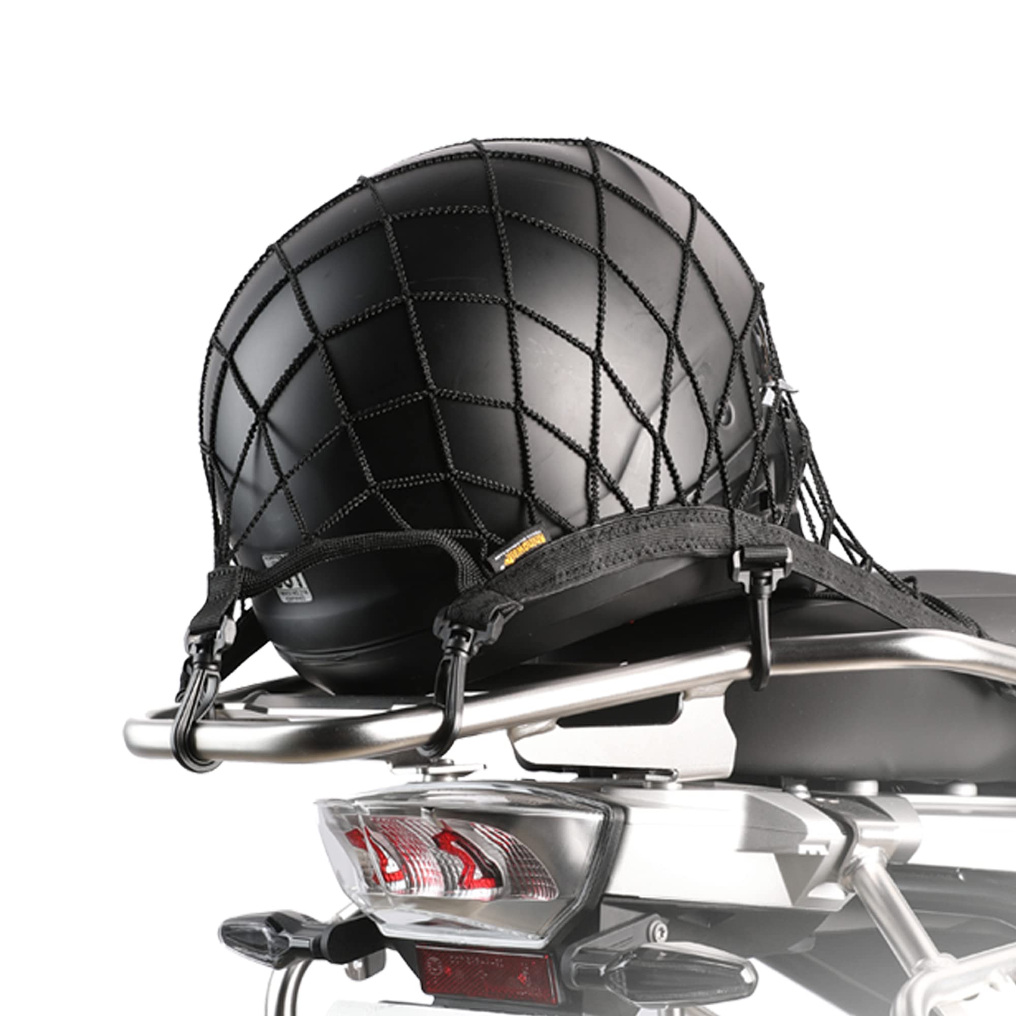 Rhinowalk Motorrad Gepäcknetz Helmnetz Aufbewahrungsnetz mit 8 Haken Motorradhelm Netz Elastisch Spannnetz Sicherungsnetz Transportnetz für Motorrad Schwarz Angebot bei HelloDeals