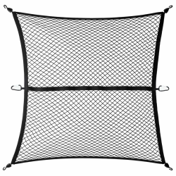 Gedlex Kofferraumnetz Auto, Hochelastisches Gepäcknetzc Groß, Spannnetz mit Haken, Kofferraum Netz 1,2 x 1,2 m Dehnbar bis 2,1 m x 2,1 m, Frachtnetz fur Pickup, LKW, SUV, Anhänger, Boot, Wohnmobil Angebot bei HelloDeals