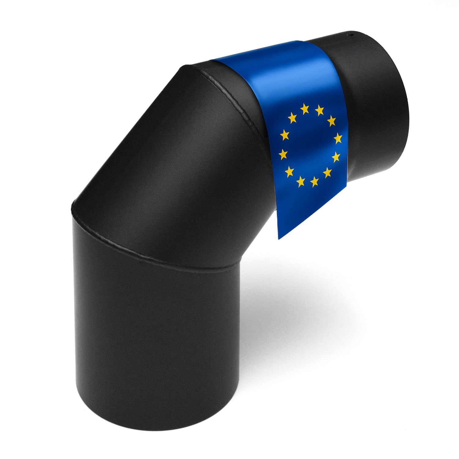 raik Rauchrohrbogen Ofenrohrbogen 90° 3-teilig 120 mm Durchmesser Stahlblech 2 mm Schwarz Made in EU 120 Schwarz Angebot bei HelloDeals