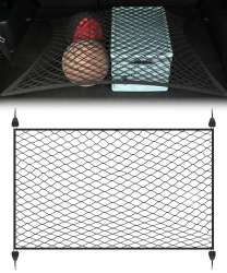 Flaconi 60x40cm Gepäcknetz,Kofferraumnetz,Gepäcknetz Auto,Gepäcknetz Wohnmobil,Auto Netz Kofferraum,Hundenetz Auto Kofferraum,Kofferraum Netztasche,Kofferraum Netz mit 4 ABS Haken für Angebot bei HelloDeals