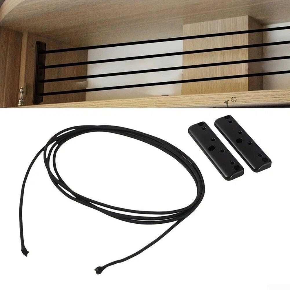 Wohnmobil-Gepäcknetz, 220 cm Einstellbar Aufbewahrungsnetz, Aufbewahrungsregale mit Schrauben, Stabiler Schrankzaun, Lieferwagen-Aufbewahrung und LKW-Organizer Fallschutz für Auto, Camping, Heim Angebot bei HelloDeals