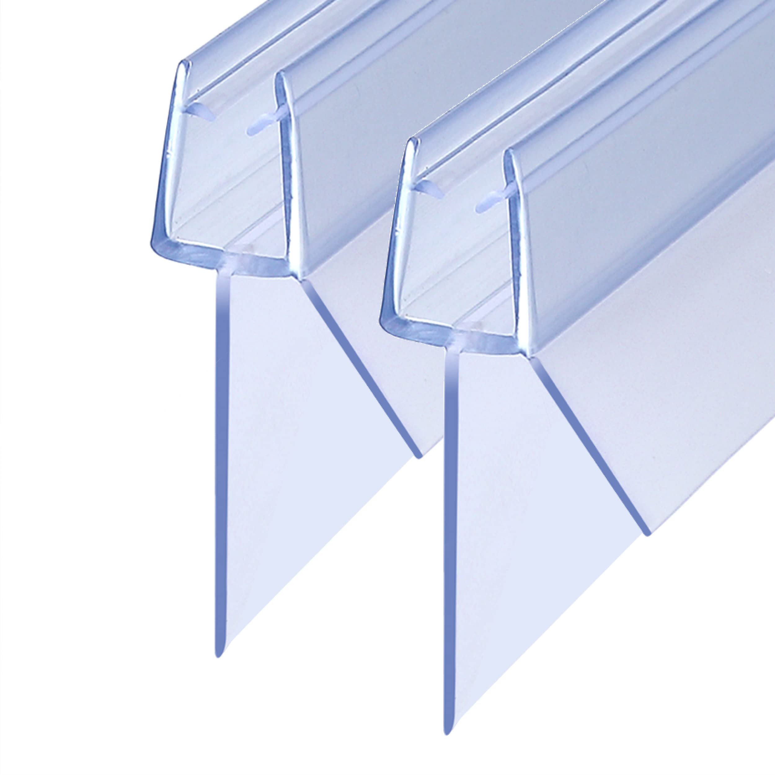 KOOBON Duschdichtung 2 x 100cm Ersatzdichtung 4/5/6mm (länger Lippen 20 mm Anwendbar auf größere Bodenfreiheit) für Duschtüren Badewanne Transparent Dusche Glastür Wasserabweisende Duschdichtungen 100cm zum 4/5/6mm Glas Typ 09 (2 Stück) Angebot bei HelloDeals