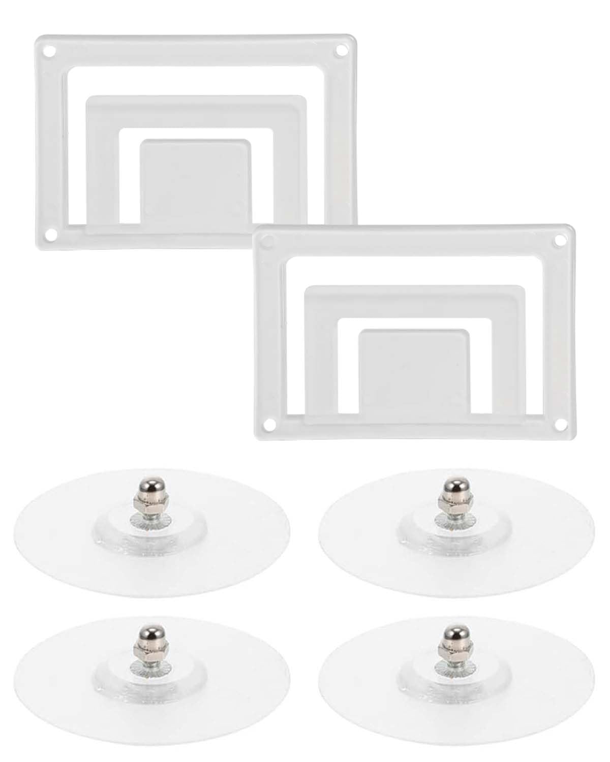 BNREOZA 2 Stück Windschutzscheiben-Parkkartenhalter, Transparent, doppelte Schicht, Halter mit Non-marking Spike, Parkausweishalter,Fenster-Parkkartenhalter, Auto-Ticket-Halter (100 * 68mm) Angebot bei HelloDeals