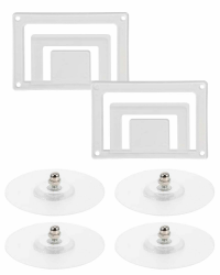 BNREOZA 2 Stück Windschutzscheiben-Parkkartenhalter, Transparent, doppelte Schicht, Halter mit Non-marking Spike, Parkausweishalter,Fenster-Parkkartenhalter, Auto-Ticket-Halter (100 * 68mm) Angebot bei HelloDeals