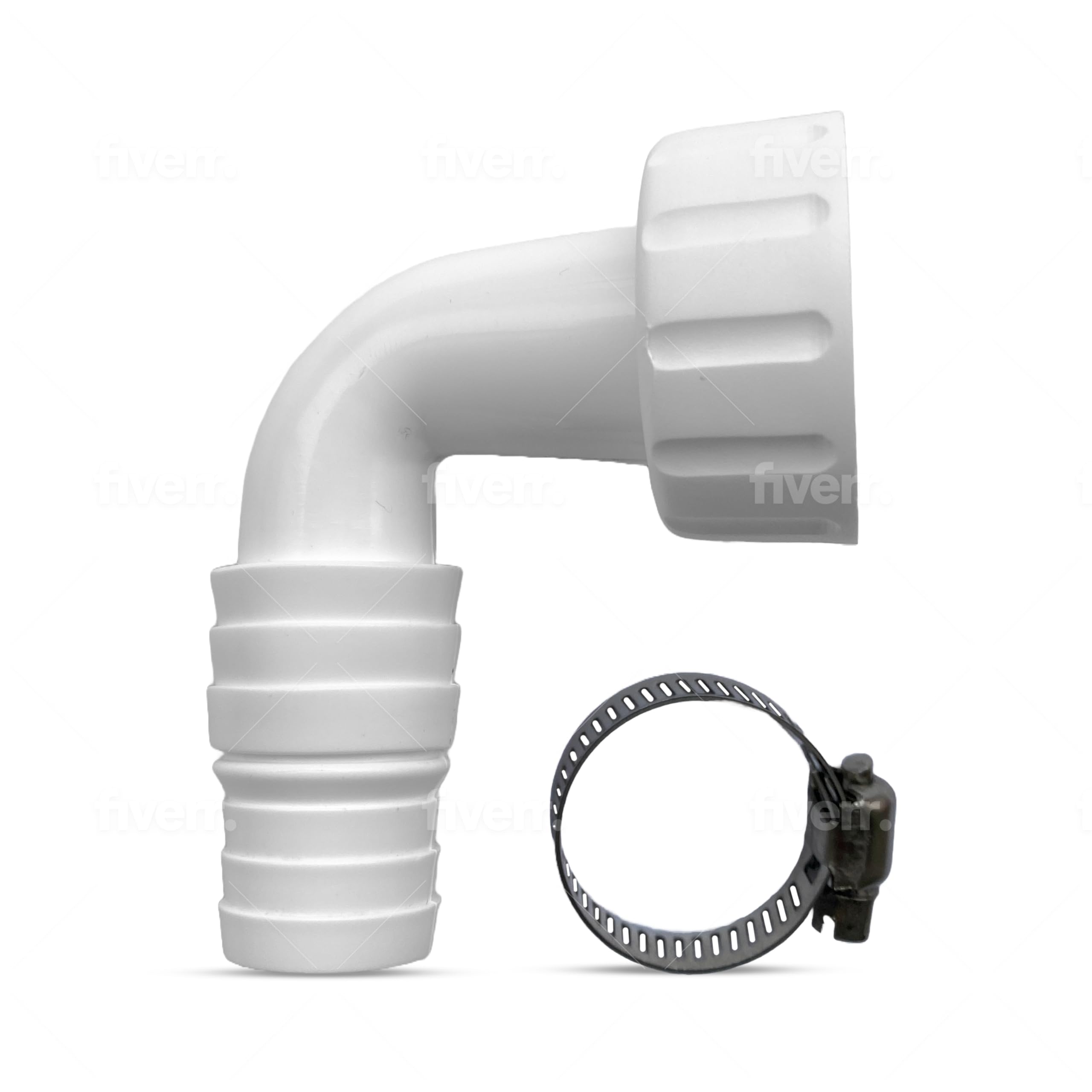 Geräteanschlusstülle 1 Zoll für wandeinbau Siphons - 90 Winkelanschluss für Ablaufschläuche von Waschmaschinen, Geschirrspülern Angebot bei HelloDeals