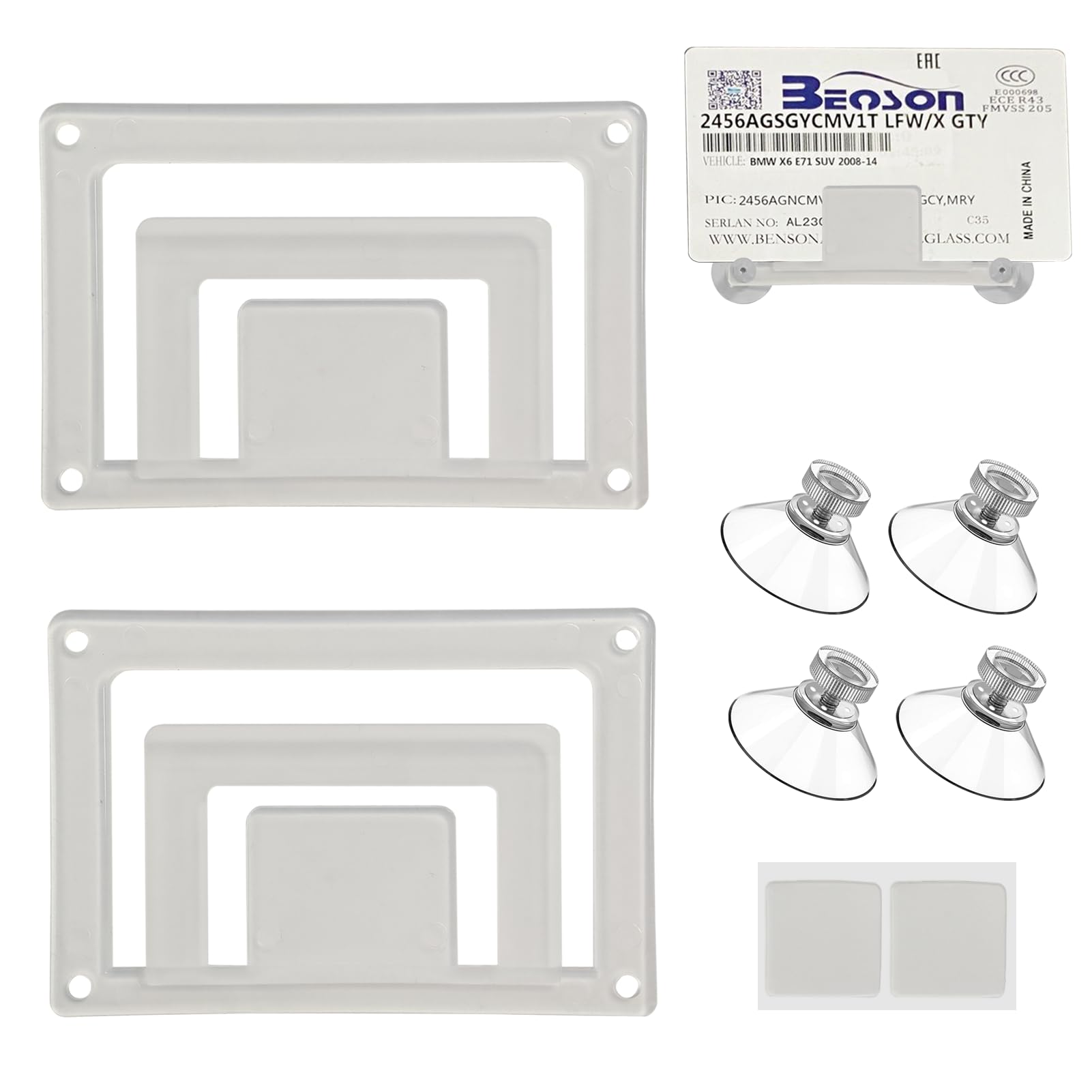 keyxer 2 Stück Windschutzscheibe Parkausweis Halterung, Parkausweis Auto Halterung Windschutzscheibe mit Saugnapf, Parkausweishalter Scheibe, Kartenhalter Parkticket, Kartenhalter Autoscheibe Angebot bei HelloDeals