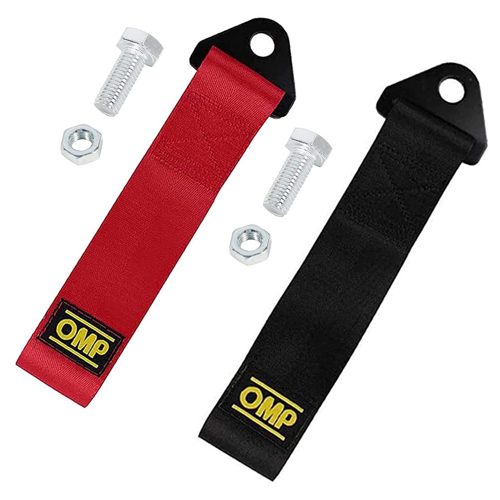 Exbrith 2 Stück Abschleppseil für Rennwagen, Nylon Abschleppseile, Nylon Trailer Tow Ropes, Zugseil Rennwagen, für Racing Abschlepphaken für Front- und Heckstoßstange (Rot, Schwarz) Angebot bei HelloDeals