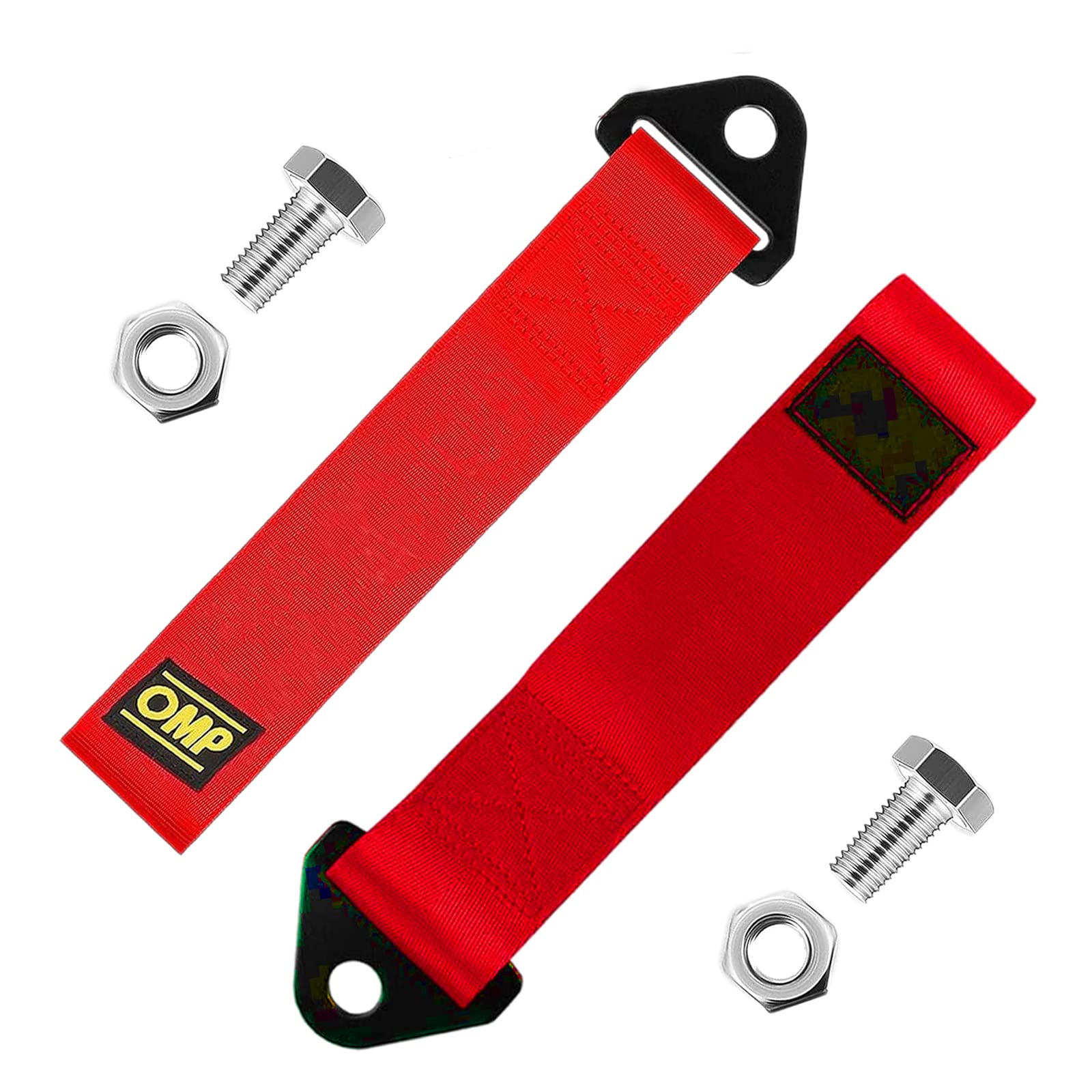 2 Stück Abschleppschlaufe Universal Abschleppöse Zugseil Rennwagen Hochfeste Nylon Abschleppseile für Den Vorderen Hinteren Stoßstangen-Abschlepphaken Angebot bei HelloDeals