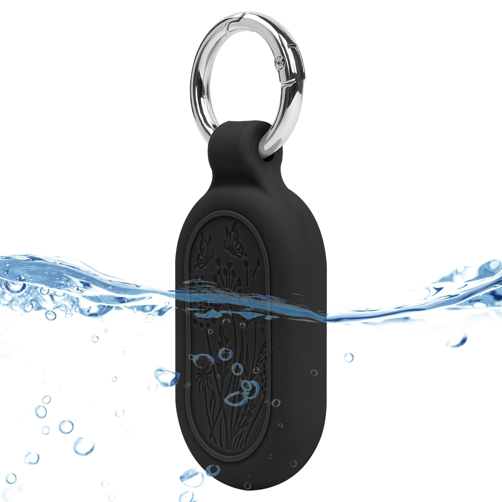 Ainiv Silikon Hülle Case für Samsung Galaxy Smarttag 2, SmartTag 2 Silikonhülle mit Karabiner, GPS Tracker Kratzfest Wasserdicht Schutzhülle für Kinder Hund Katzen Koffer Schlüssel Fahrrad (Schwarz) Angebot bei HelloDeals