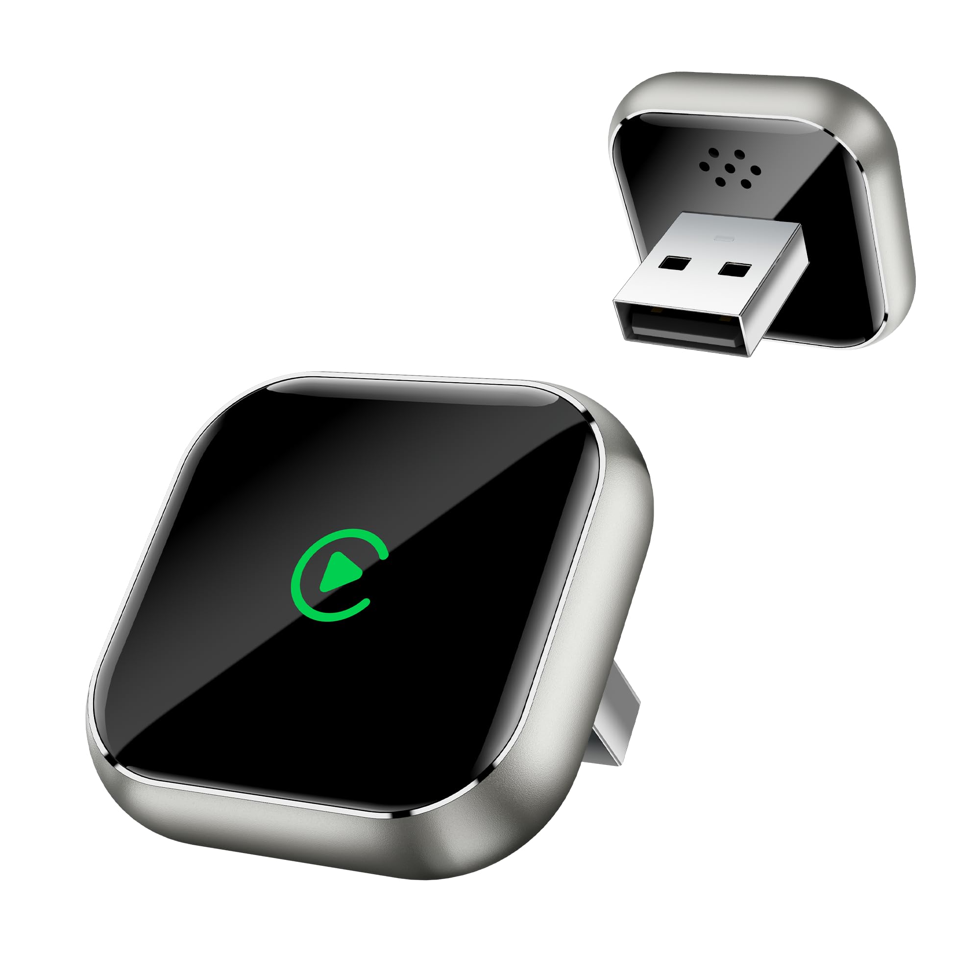 CarPlay Kabelloser Adapter für Apple iPhone – Upgrade von kabelgebundenem CarPlay auf kabelloses Gerät, Mini T-förmig für Autos, automatische USB-Wiederverbindung, für GPS Navigationsübertragung G08 Angebot bei HelloDeals