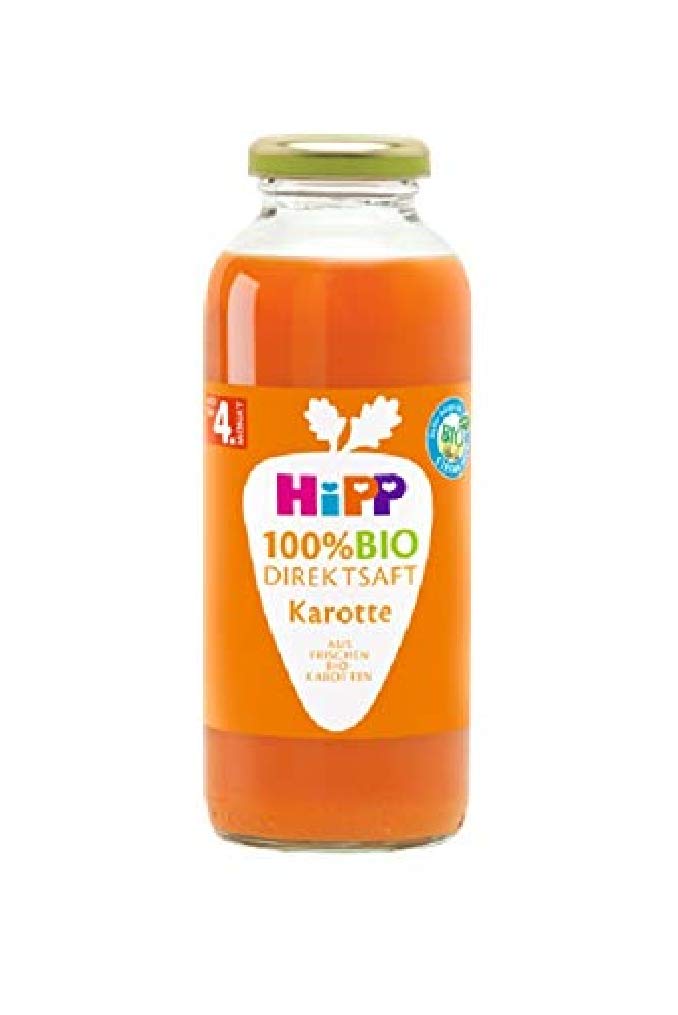HiPP 100% Direktsaft Karotte (6 x 330 ml), ab 5. Monat, aus frischen Gemüsen direkt gepresst, reich an Vitamin C, ohne Zuckerzusatz, in bester Bio-Qualität Direktsaft Karotte 330 ml (6er Pack) Angebot bei HelloDeals