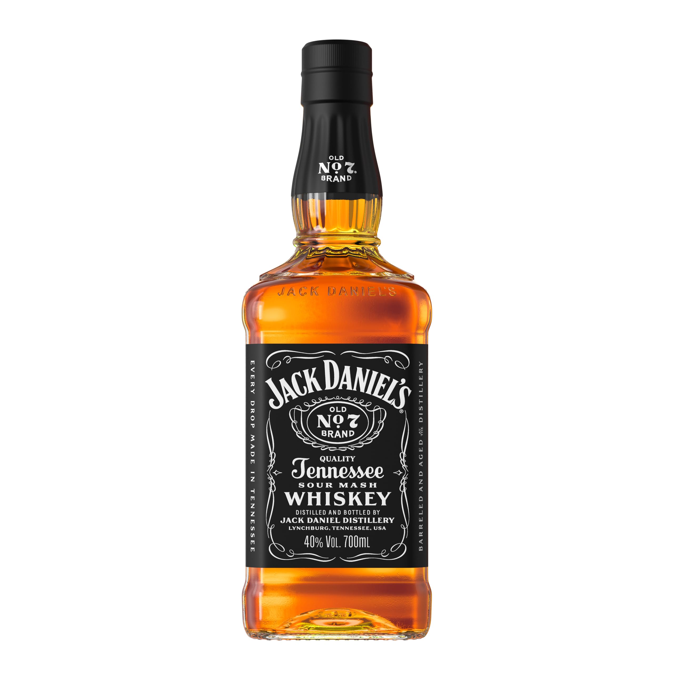 Jack Daniel's Old No. 7 - Tennessee Whiskey - Karamell, Vanille und Noten von Eichenholz - 0.7L/ 40% Vol. Bourbon Whisky Eine Einzelflasche Old No.7 Angebot bei HelloDeals