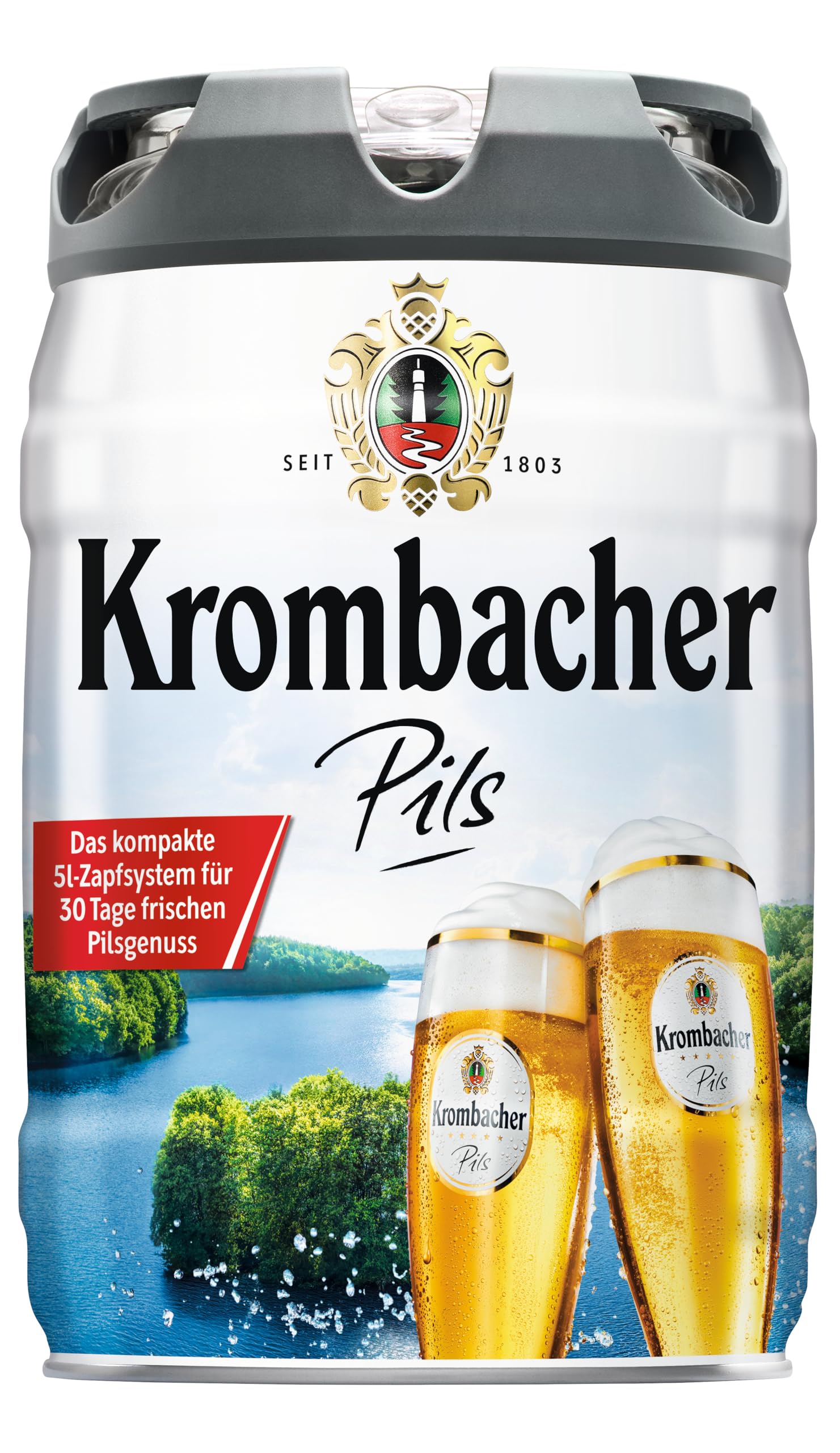 Krombacher Frische Fass Pfandfrei, (1 x 5 l) 5.00 l (1er Pack) Angebot bei HelloDeals