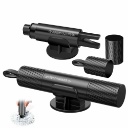 BOBOPACK Gurtschneider Notfallhammer, Autoscheiben Hammer und Sicherheitsgurt Schneider, Tragbarer, Kompakter Gurtschneider und Glasbrecher, für Rettung zu Land und zu Wasser (Schwarz) Angebot bei HelloDeals