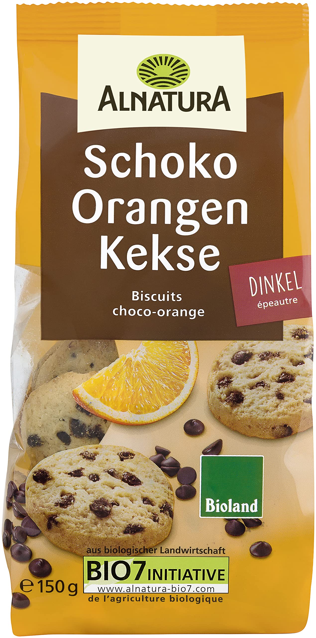 Alnatura Bio Schoko Orangen Kekse, 150g Schoko 150 g (1er Pack) Angebot bei HelloDeals