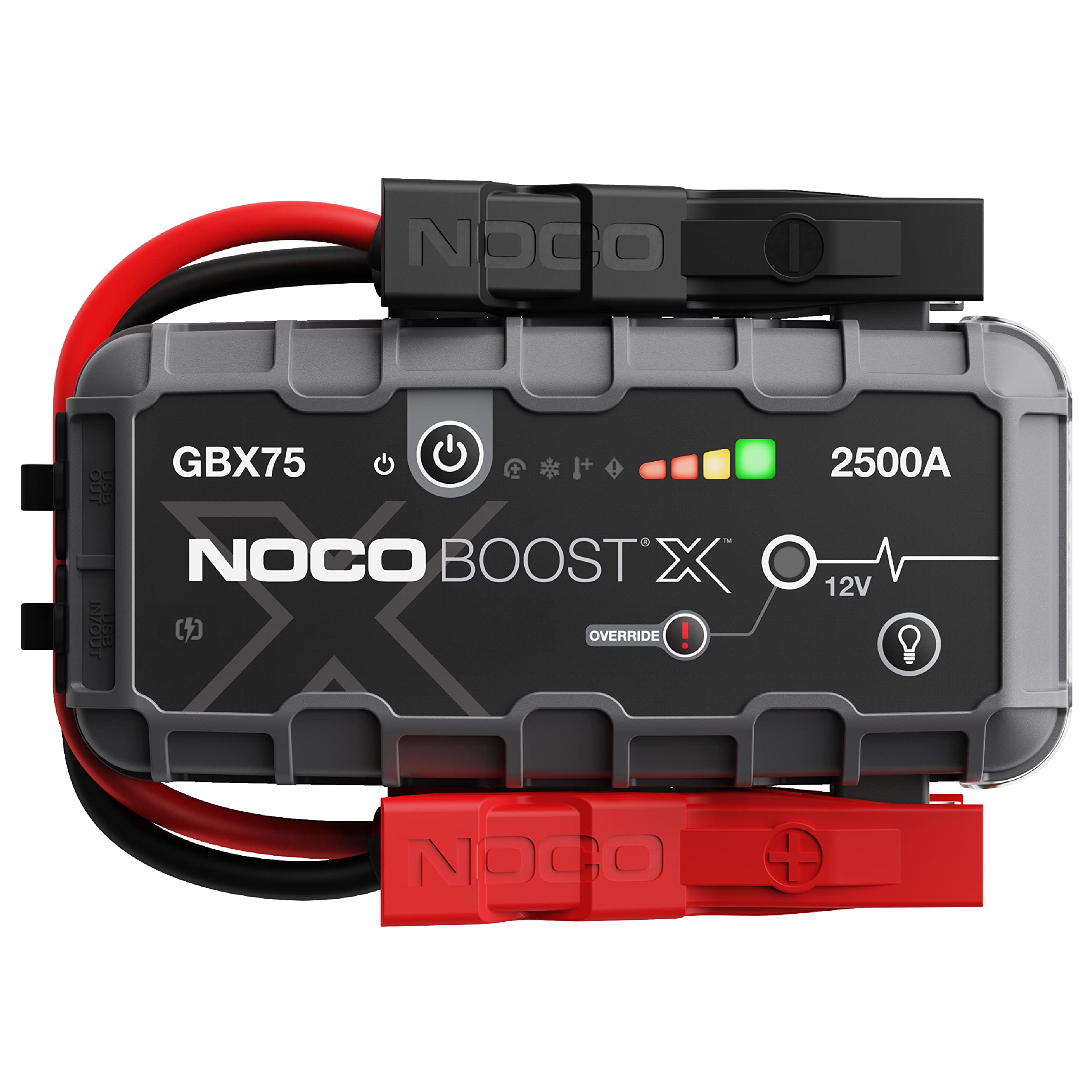 NOCO Boost X GBX75: 2500A UltraSafe Starthilfe Powerbank – 12V Lithium-Starthilfegerät & Starterkabel – Tragbarer Booster für Benziner bis 8,5L & Diesel bis 6,5L Angebot bei HelloDeals