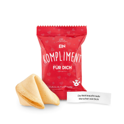 Glückskekse Ein Kompliment für Dich 15 Stück Glückskekse Kompliment Geschenk Muttertag, Danke, Geschenk Büro, Schön dass Du da bist, Adventskalender Füllung, frisch gebacken, vegan & made in Germany Bisquite 15 Stück Angebot bei HelloDeals