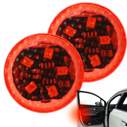 Kabellose Autotür-Warnlichter – LED-Sicherheitsleuchten, Wasserdichte Signal-Lampe | Anti-Heckkollisionslicht für Autos, Drahtlose Karosseriebeleuchtung, Türsignal, Nachtwarnung, PKW Zubehör, Fahrzeug Red Angebot bei HelloDeals