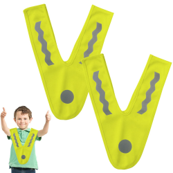 Esteopt warnweste kinder,leichte kinderwarnweste V-Form,reflektorweste kinder,Warnweste Y gelb,reflektorkragen kind,sicherheitsweste Universal Größe S Einheitsgröße Gelb Angebot bei HelloDeals