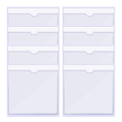 Lahviuu Parkscheinhalter,8pcs Transparent Parkschein Selbstklebende Halter Parkscheibe Schutzhülle Tickethalter Kfz Halterung für Parkausweis,für Auto, Abzeichen, Windschutzscheibe(10.5 * 10.5cm) 105x105 mm Angebot bei HelloDeals