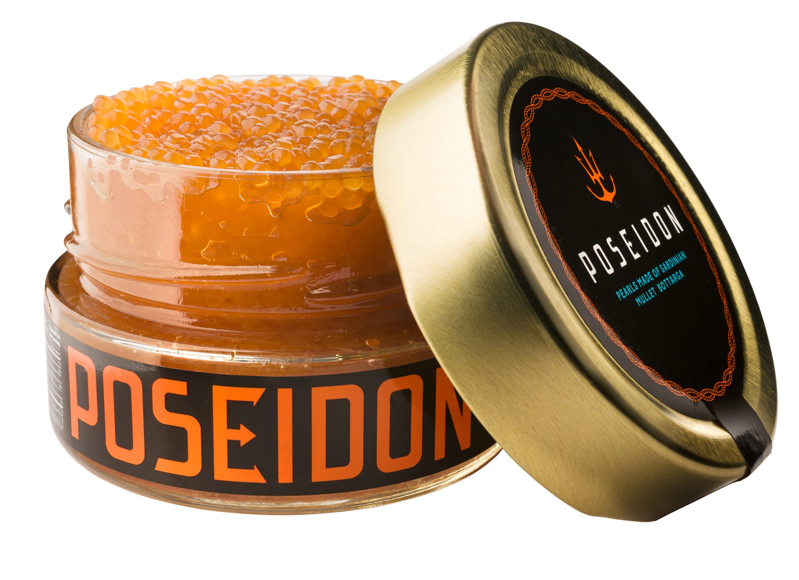 Poseidon - Kaviarperlen von Bottarga [100 g] Hergestellt aus Deluxe Bottarga von Sardinien [Italien] [Premium Caviar Alternative] Kosher Angebot bei HelloDeals
