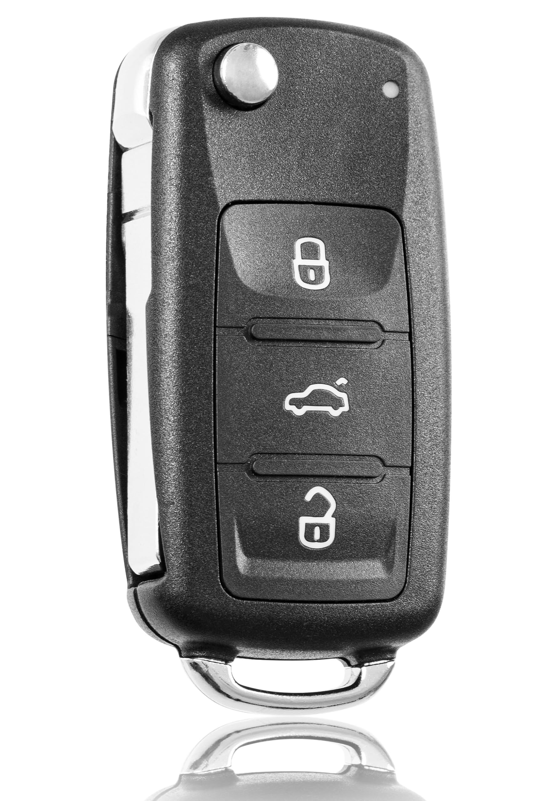 FINTERRY Volkswagen Schlüsselgehäuse Ersatz für Golf Polo Touran Tiguan Octavia Fabia Ibiza – 3 Tasten Auto Schlüssel Hülle Klappschlüssel Ersatzgehäuse mit Schlüsselrohling & Fernbedienung Gehäuse VW-209 Angebot bei HelloDeals
