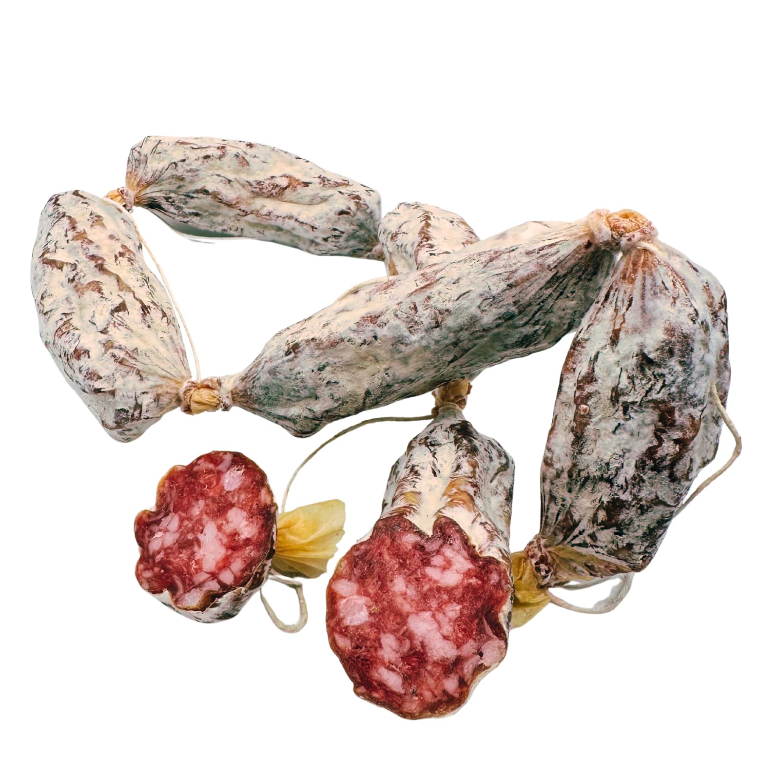 BAVAREGOLA "Bavalino" Mini Cacciatore – 6er Strang Edelsalami aus Südtirol (500g) - Italienische luftgetrocknete Salami am Stück Angebot bei HelloDeals
