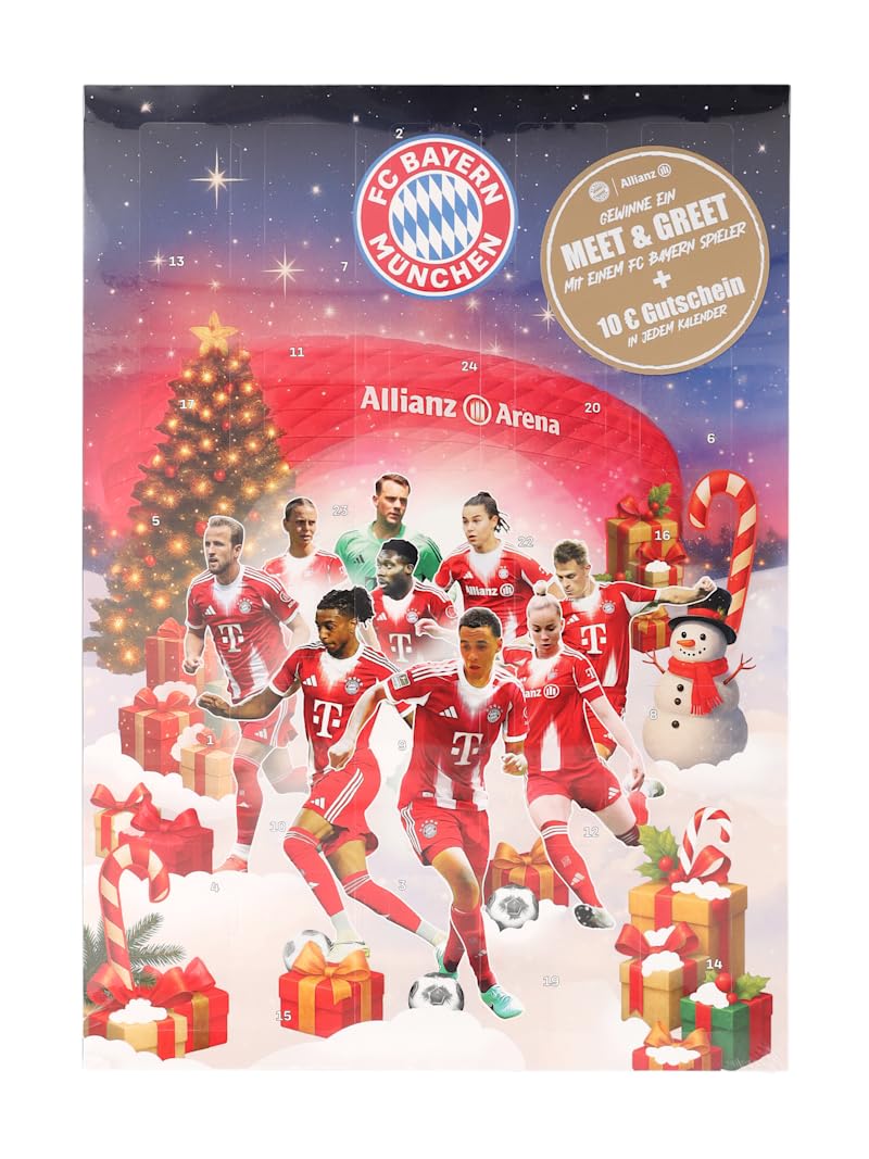 FC Bayern München Schoko-Adventskalender 2025 | Schokolade | Süßigkeiten Angebot bei HelloDeals