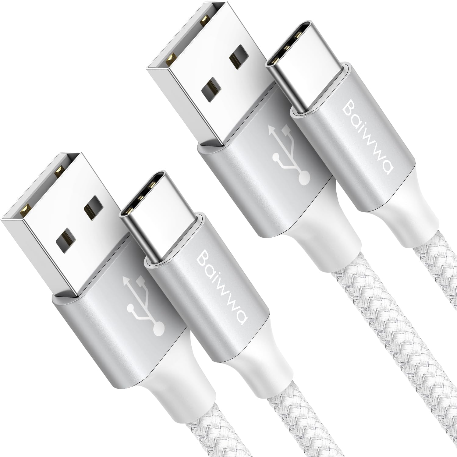USB A auf USB C Kabel Weiß, 2Stück 1M USBC Ladekabel 3.1A Schnellladung für iPhone 15 16 17 Pro Max, für Samsung Galaxy S24 S23 S22 S21 Plus, A55 A54 A35 A25 A16 1M Weiß 2 Angebot bei HelloDeals