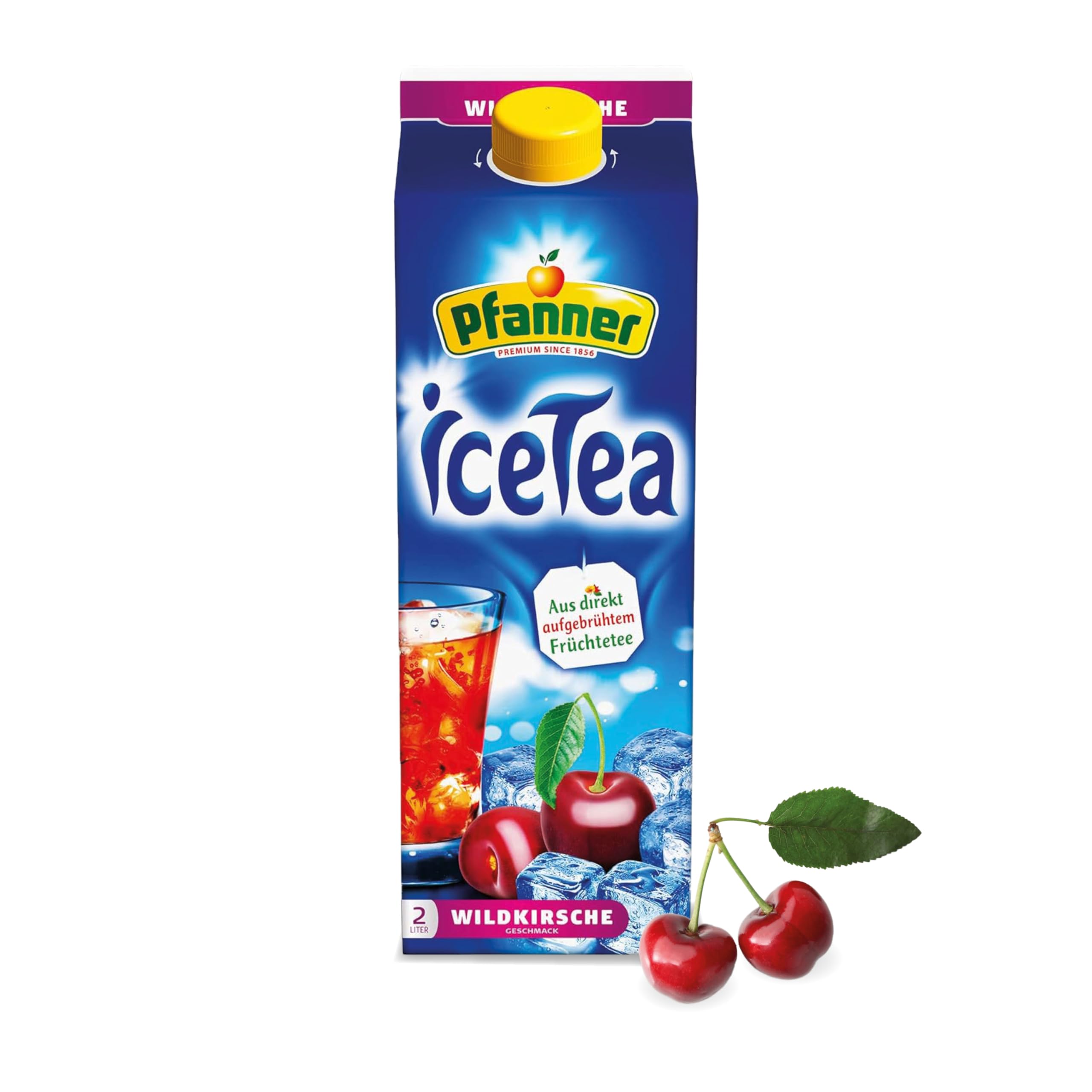 Pfanner IceTea Wildkirsche – Direkt aufgebrühte Schwarzteesorten kombiniert mit Kirschsaft (1 x 2 l) Wildkirsche 2 l (1er Pack) Angebot bei HelloDeals