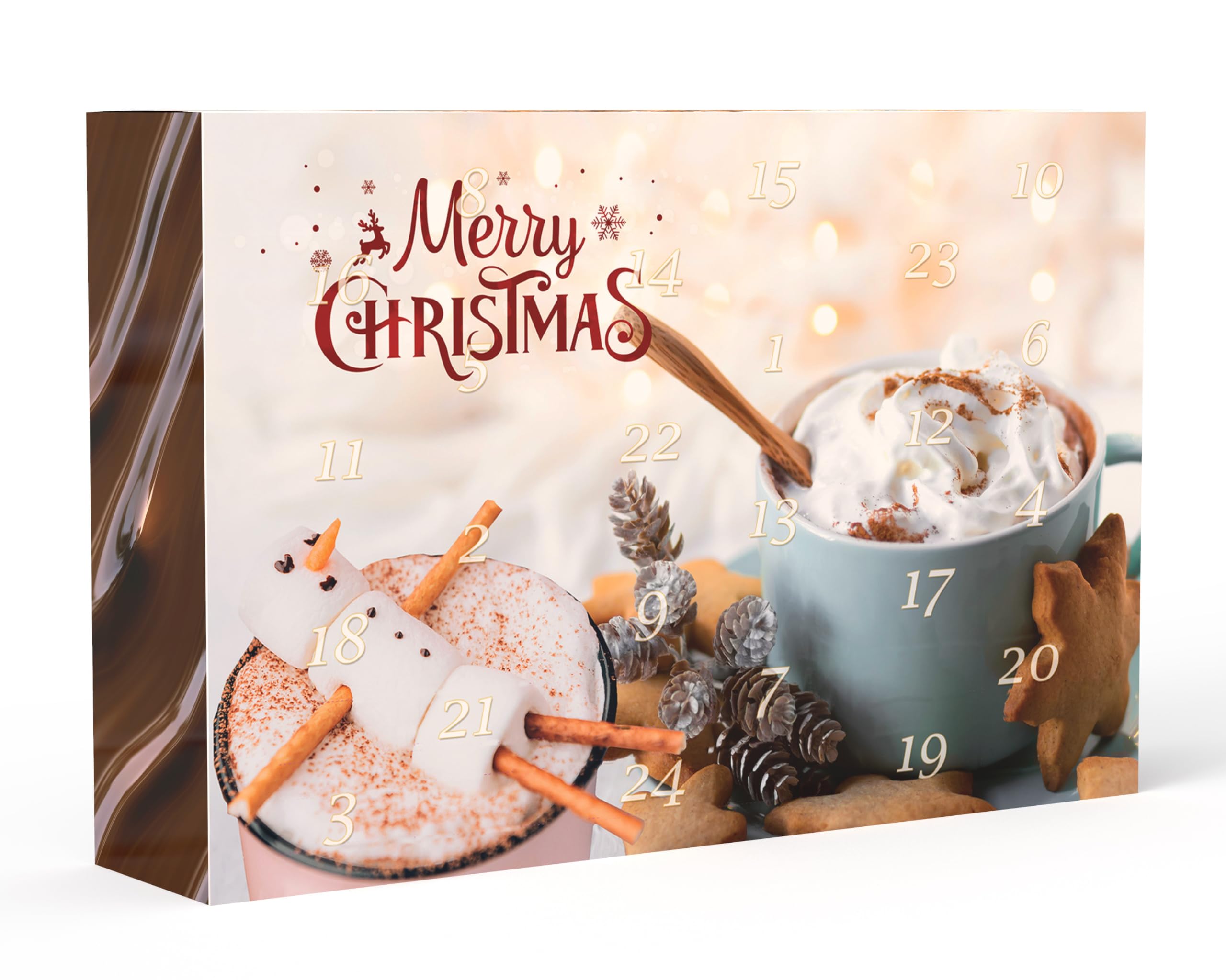 C&T Trinkschokolade & Kakao Adventskalender 2025 (No2) | 24 Sorten echte italienische Trinkschokolade mit Verfeinerungstipps | Trinkschoko Weihnachtskalender Angebot bei HelloDeals