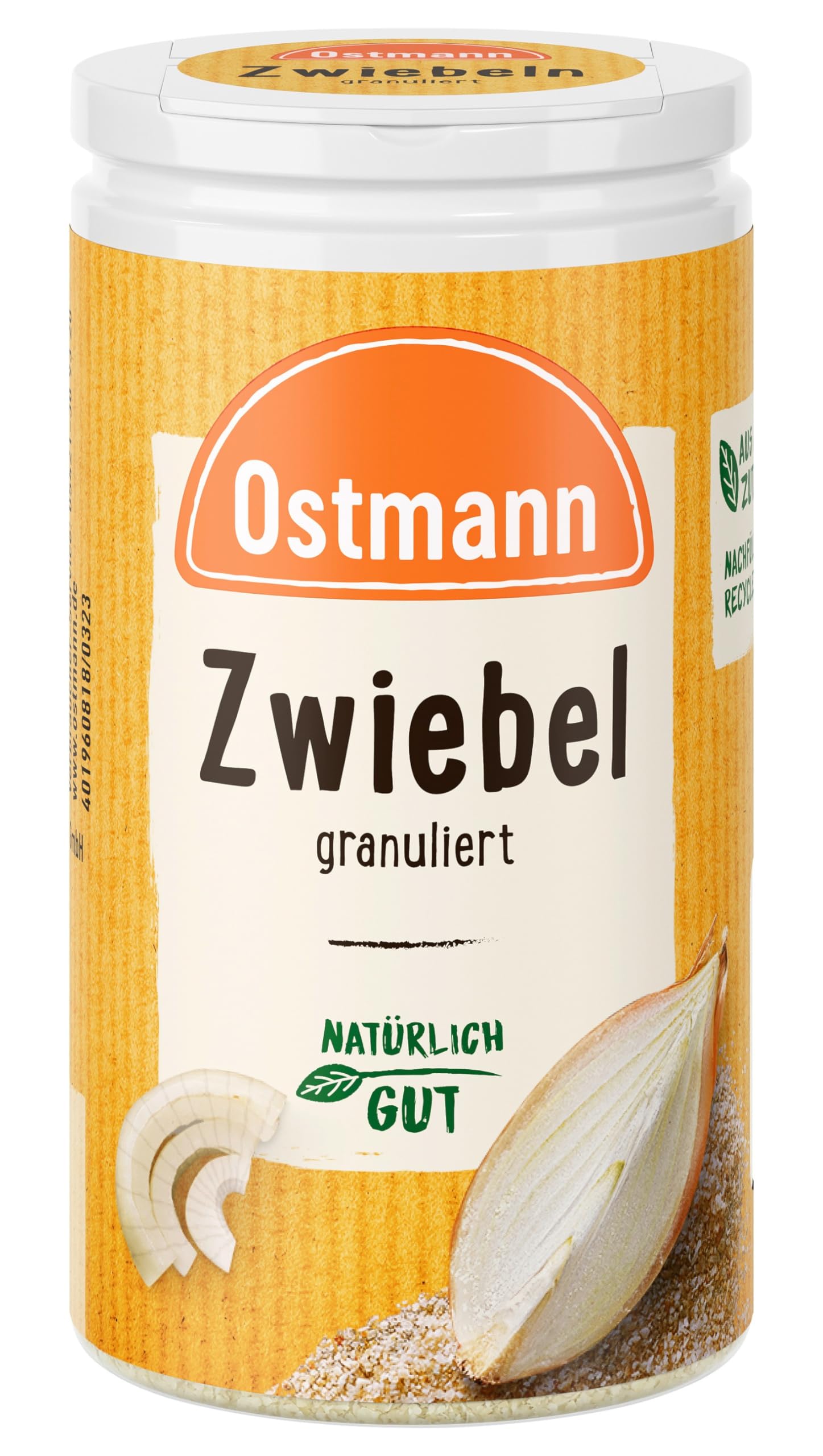 Ostmann Gewürze - Zwiebeln granuliert | Zwiebelpulver zum Würzen herzhafter Gerichte | 40 g in recyclebarer Dose 40 g (1er Pack) Angebot bei HelloDeals