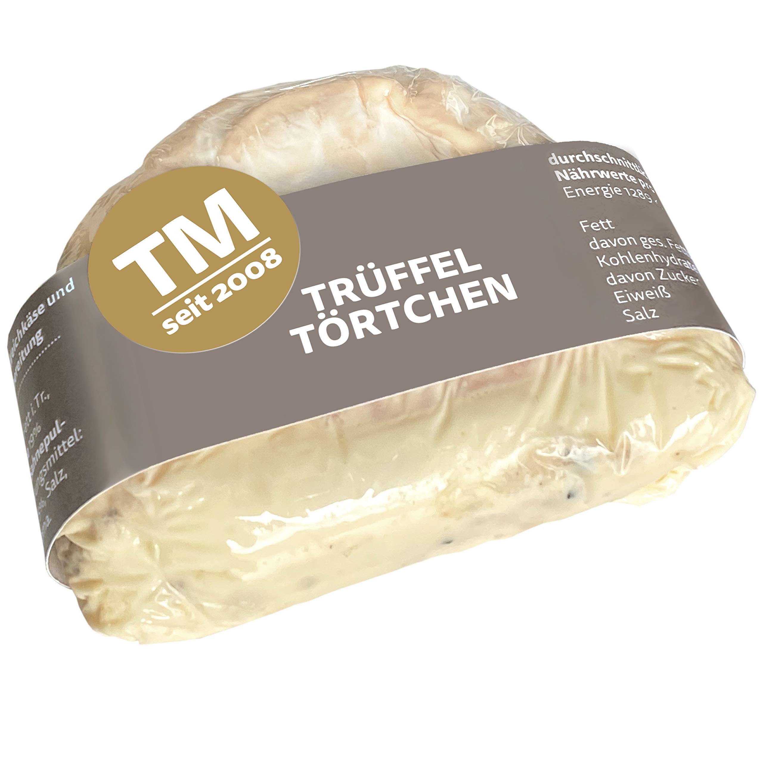 Die Trüffelmanufaktur - Feinkost Trüffelkäse mit 5% echtem schwarzem Trüffel, sahniges frisches Trüffel-Käse-Törtchen mit feiner Mascarpone Frischkäse-Trüffelfüllung, Gourmet Weichkäse 110 g Weichkäse 110 g (1er Pack) Angebot bei HelloDeals