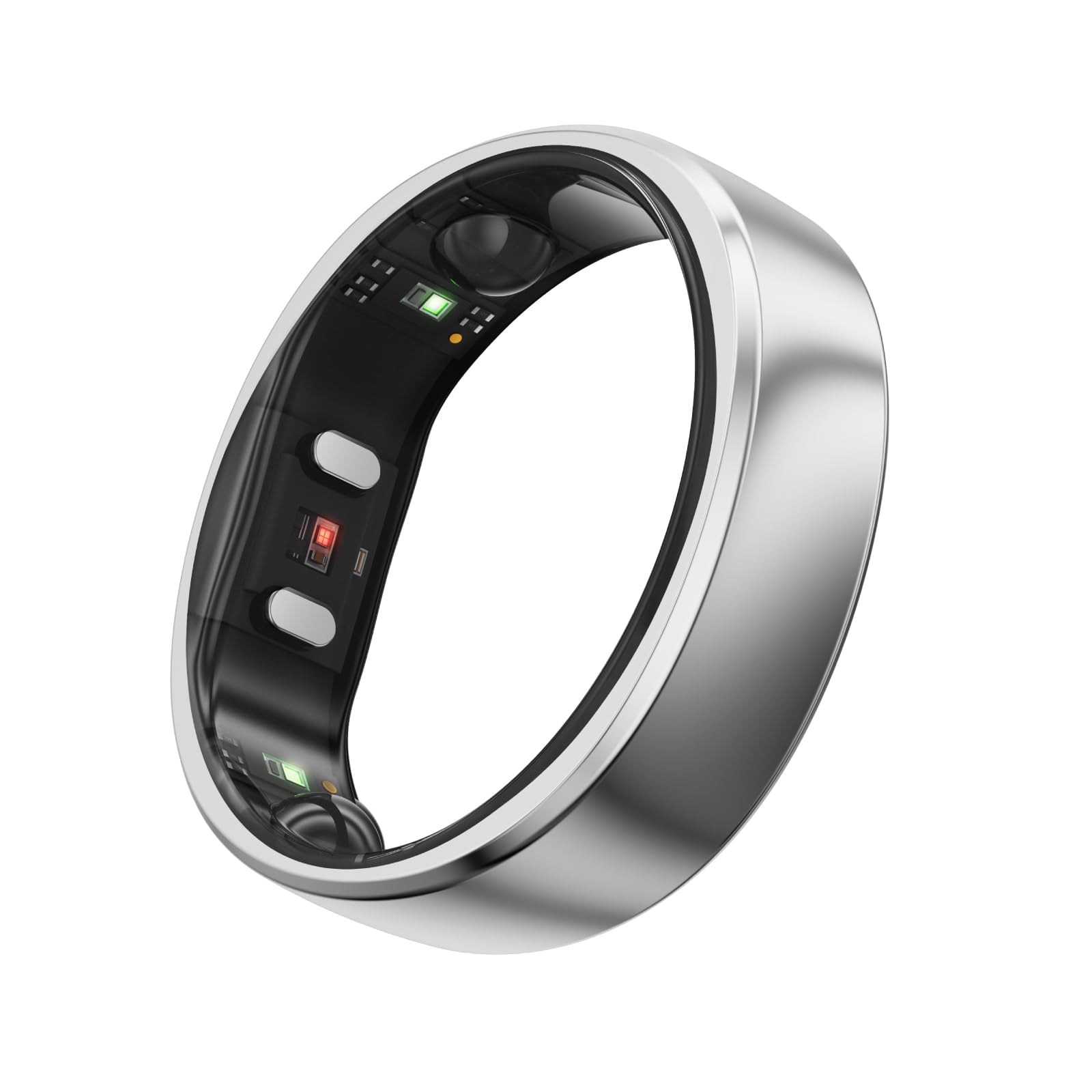 RingConn Gen 2 Smart Ring, weltweit erstes Schlafapnoe-Monitoring, Keine App-Abonnement, 12 Tage Akkulaufzeit, Stress-/Herzfrequenz-/Frauen-Gesundheits-Tracker, kompatibel mit Android und iOS 9 Silber Angebot bei HelloDeals