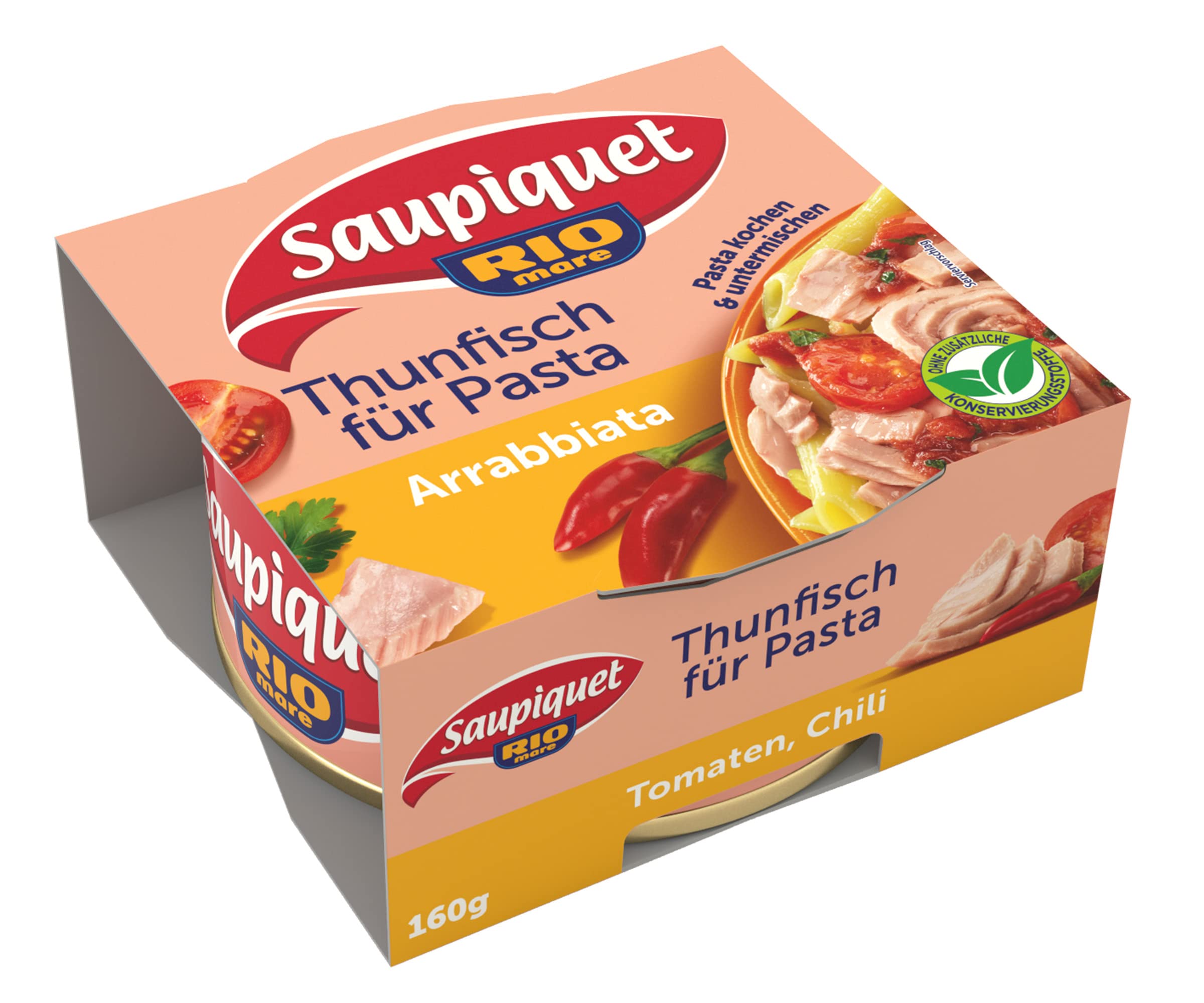 Saupiquet Rio Mare Thunfisch für Pasta, Arrabbiata, 160 g Angebot bei HelloDeals