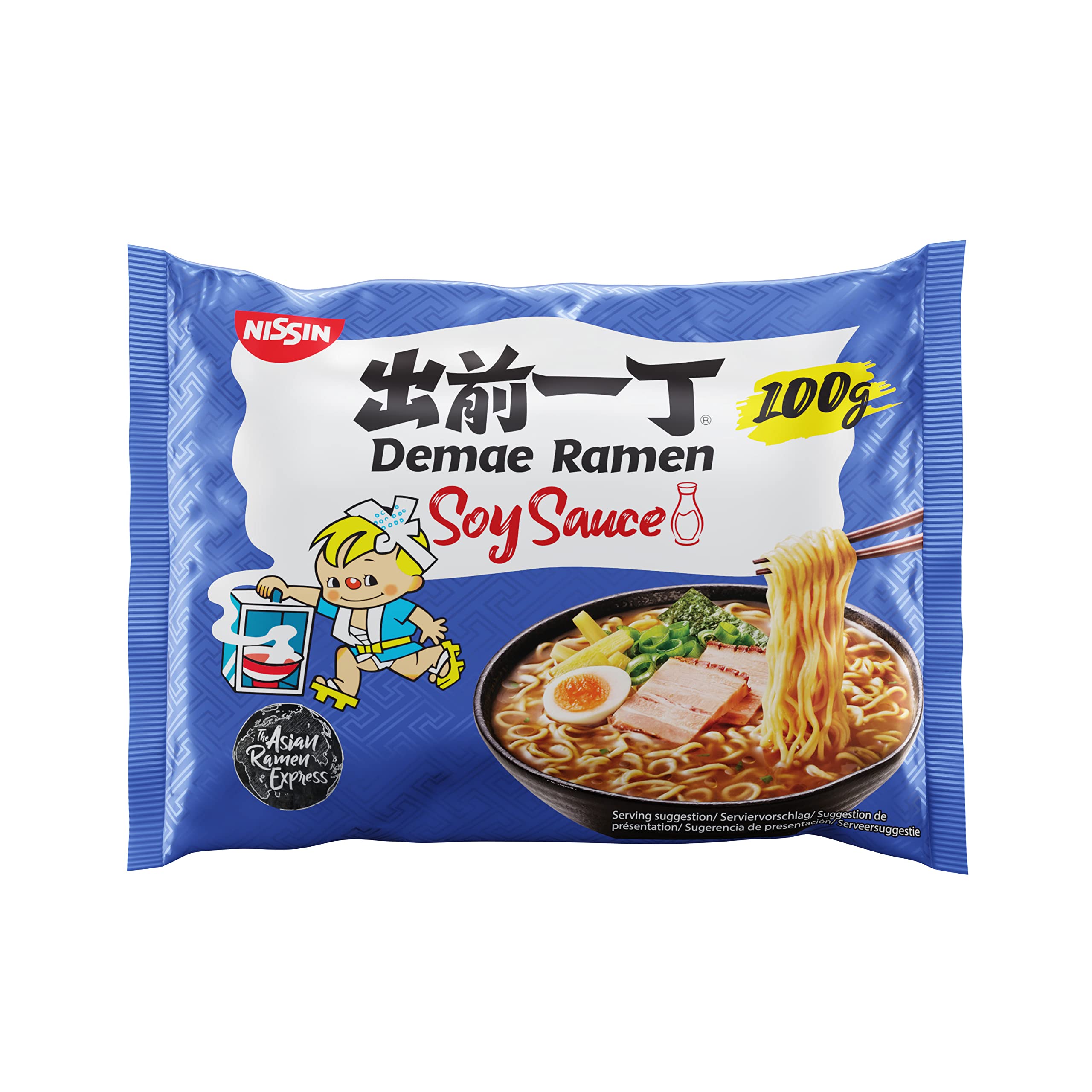 Nissin Demae Ramen – Soy Sauce, 10er Pack, Instant-Nudeln japanischer Art, mit Sojasoße & asiatischen Gewürzen, schnell & einfach zubereitet, asiatisches Essen (10 x 100 g) Single Angebot bei HelloDeals